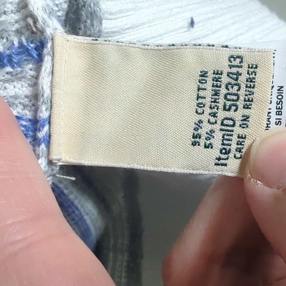 LL Bean Womens Turtleneck Sweater‎ Fair Isle Cashmere Cotton Snowflake Medium - Picture 8 of 11